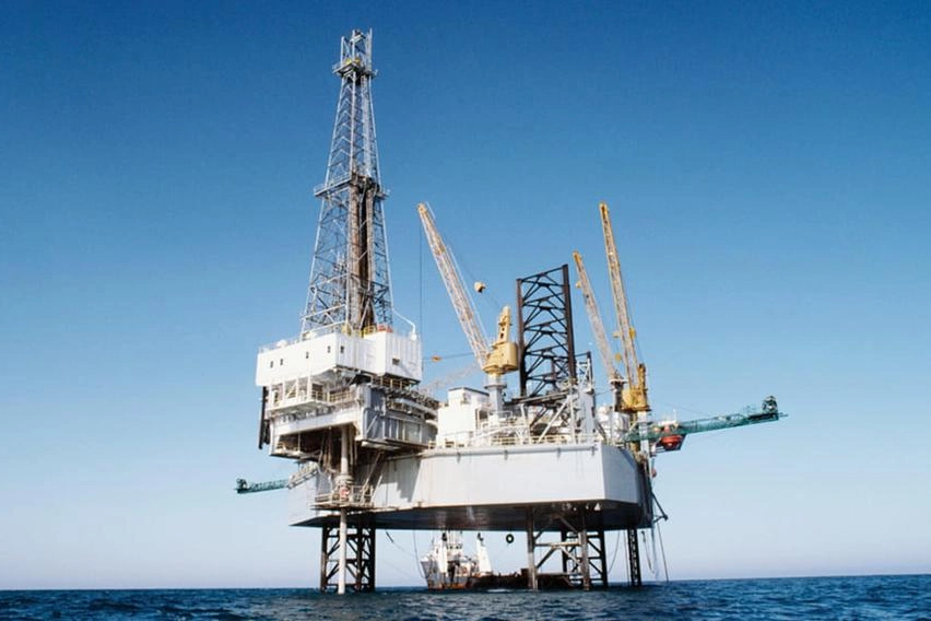 Una piattaforma estrazione offshore