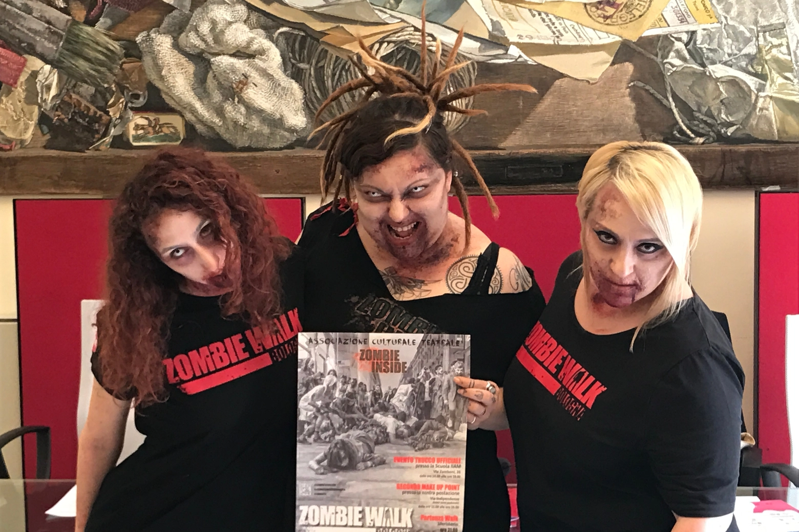 I membri di Zombie Inside. Da sinistra, Silvia Rosa, Natascia Campo e Katia Nanni