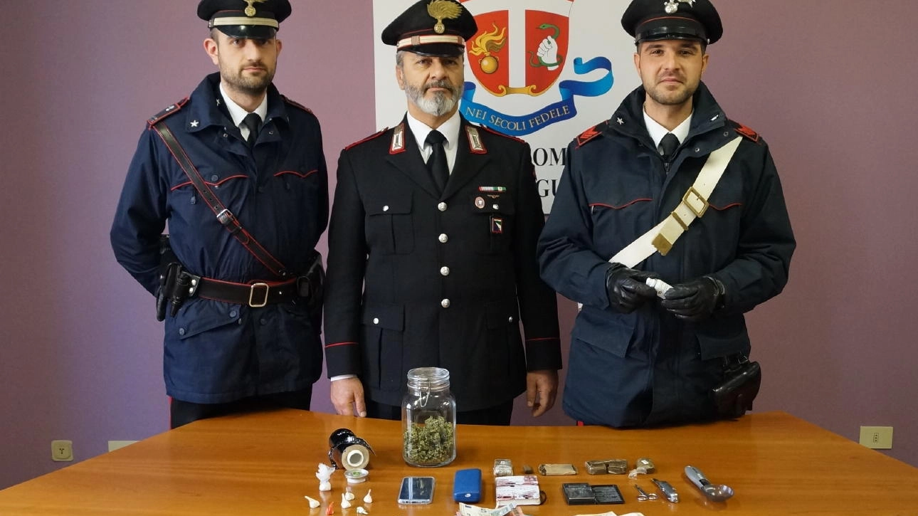 La droga sequestrata dai carabinieri