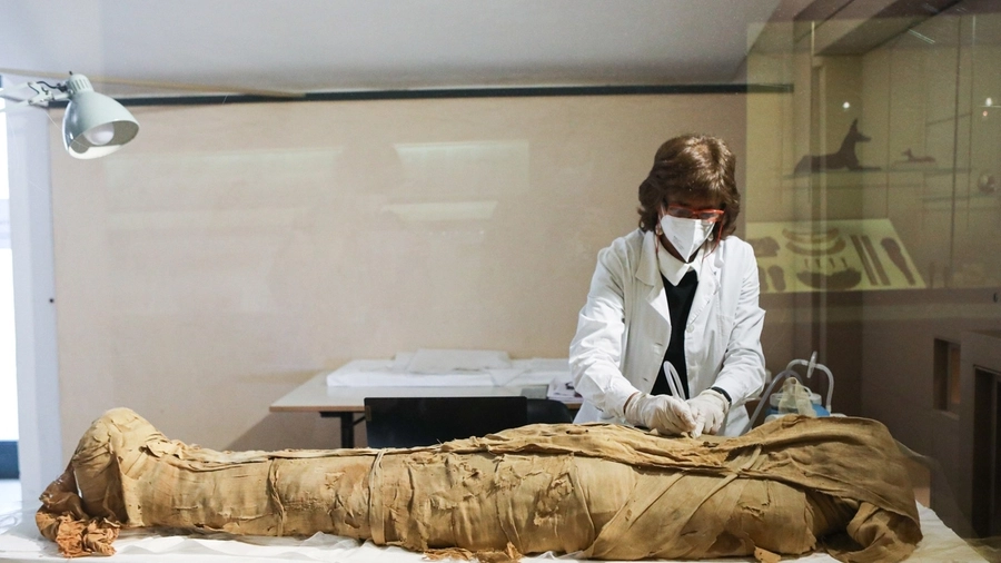 L’intervento conservativo sulla mummia