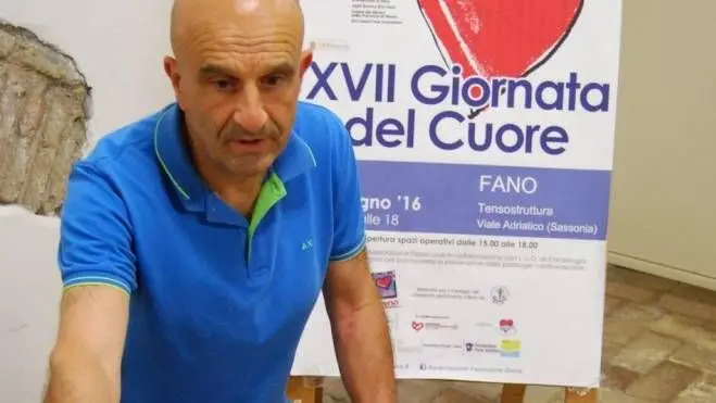 Il dottor Alberto Caverni, cardiologo presidente dell’associazione FanoCuore