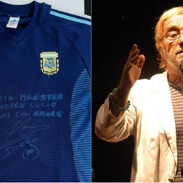 La maglia di Maradona con dedica a Lucio Dalla venduta all’asta per 50mila euro: ecco chi l’ha comprata