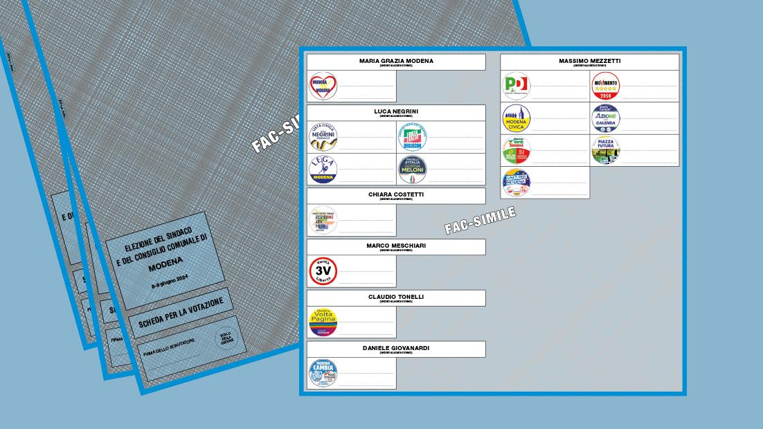 Elezioni comunali a Modena guida al voto e fac simile della scheda