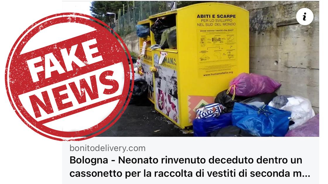 Fake news con truffa: “Neonata morta nel cassonetto a Bologna”
