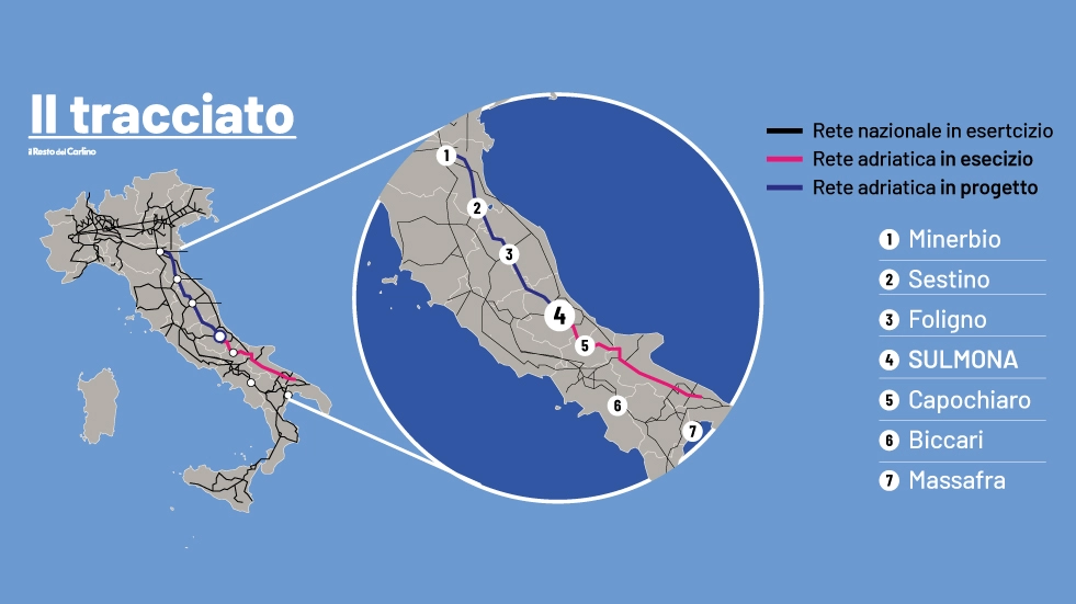 La mappa del gasdotto adriatico: dove passerà