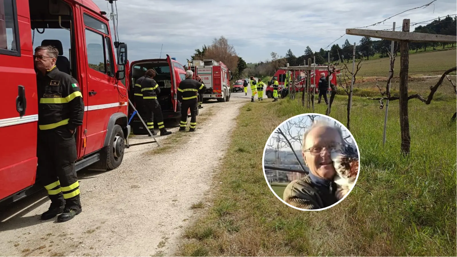 Gianfranco Paolini scomparso nel nulla: cani ed elicottero per cercare l’anziano