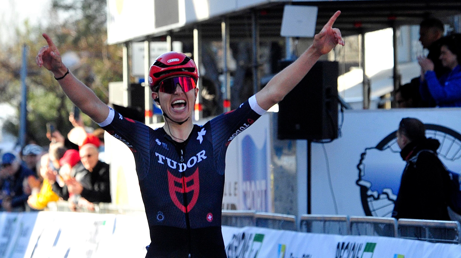 Marco Brenner vincitore della prima tappa della Tudor Pro Cycling Team