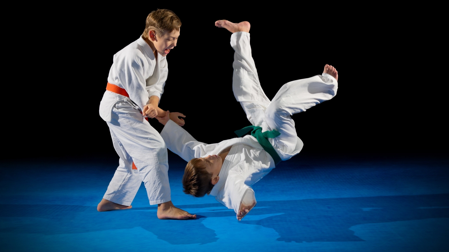 Un match di judo tra ragazzini (foto generica)
