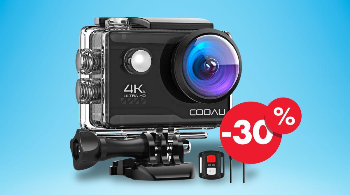 Action Cam 4K con kit completo di accessori, a prezzo impossibile da credere: approfittane oggi Action Cam 4K con kit completo di accessori, a prezzo impossibile da credere: approfittane oggi