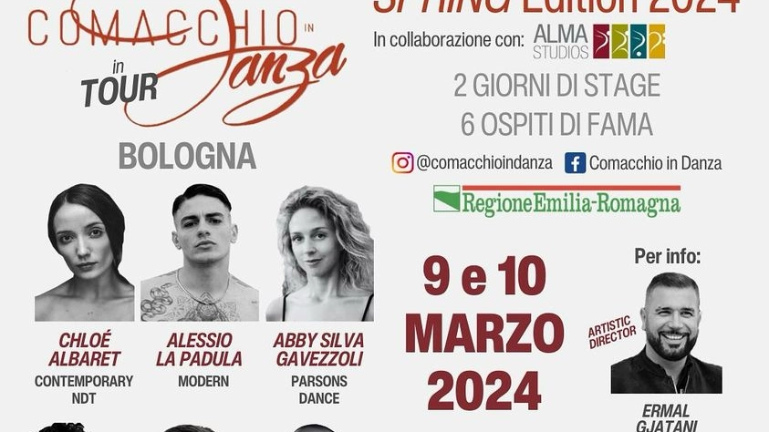 Comacchio in Danza Spring Edition 2024 ha luogo nel weekend del 9 e 10 marzo