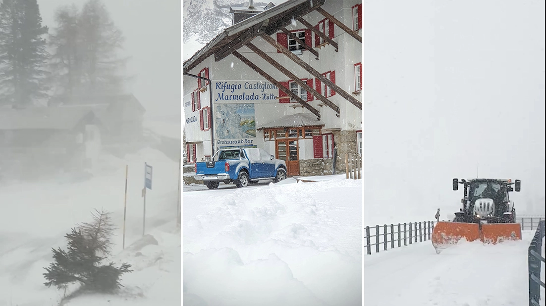 Altra neve è caduta nella notte tra le Dolomiti e le Prealpi: 40 centimetri sopra Misurina (Belluno). Imbiancate anche le province di Vicenza e Verona. Il video sulla Marmolada