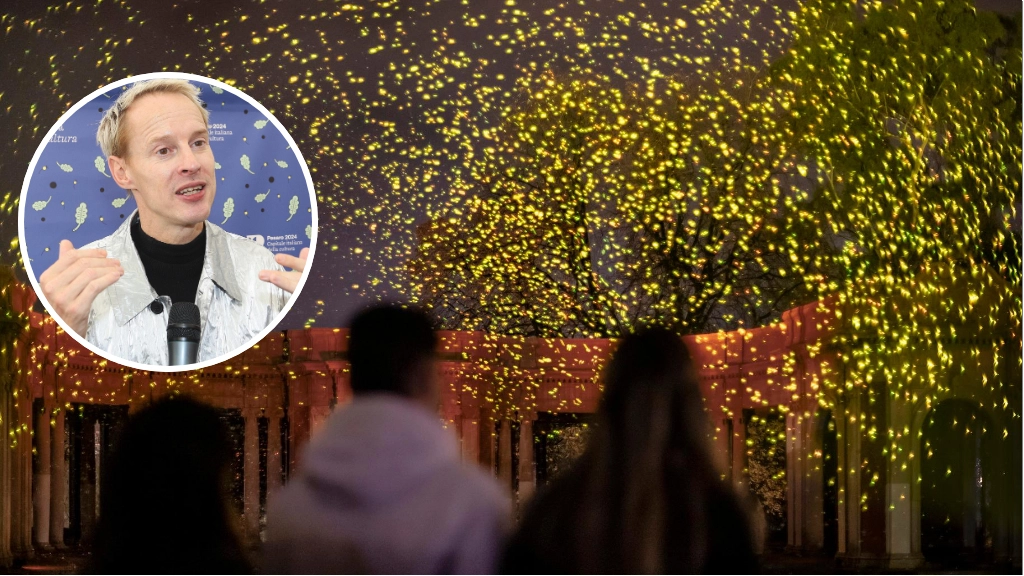 Migliaia di piccole lucciole in cielo, riprodotte con bolle di sapone biodegradabili, trasporteranno lo spettatore in un contesto fiabesco e magico. L’artista olandese Daan Roosegaarde alla presentazione: “Il parco Miralfiore si è dimostrato il luogo ideale”