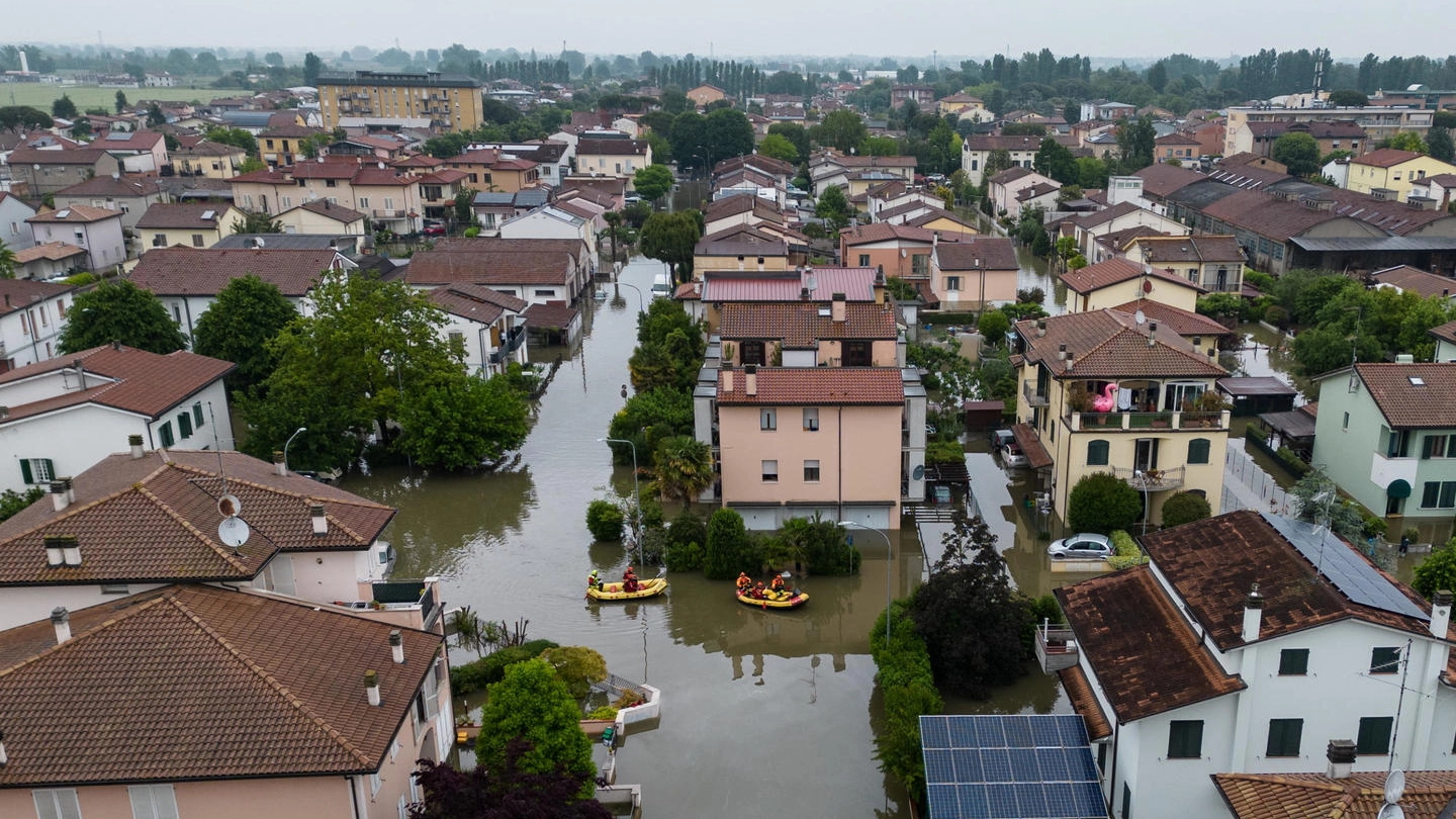 L’alluvione a Sant’Agata sul Santerno in una foto di maggio 2023