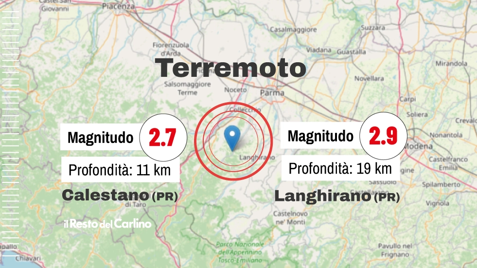 Nuove scosse di terremoto in provincia di Parma