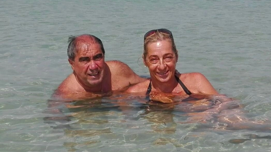Piero Manardi e la moglie Donatella Stallone