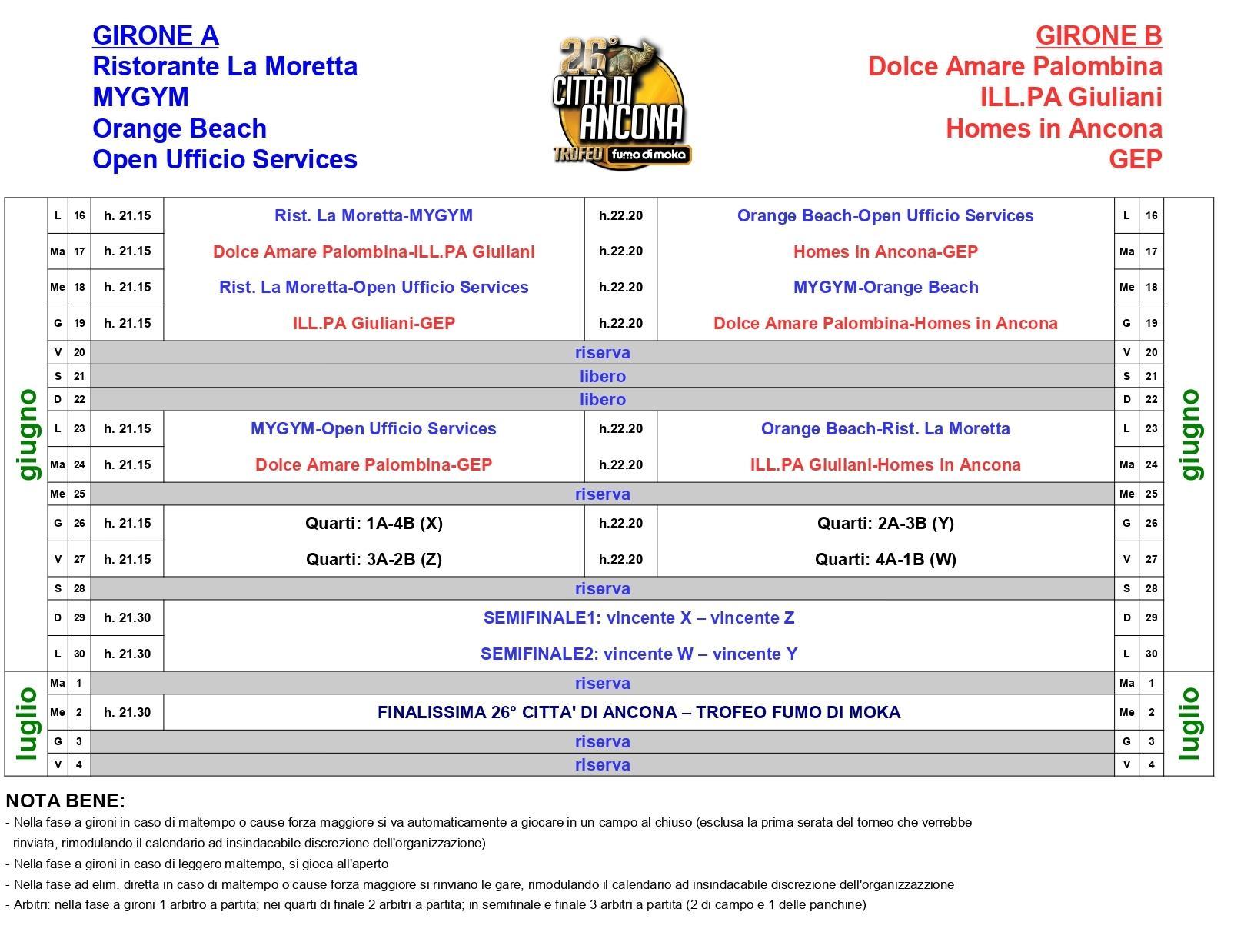 Città di Ancona: al via il Trofeo Fumo di Moka, il torneo di calcio a cinque Città di Ancona: al via il Trofeo Fumo di Moka, il torneo di calcio a cinque