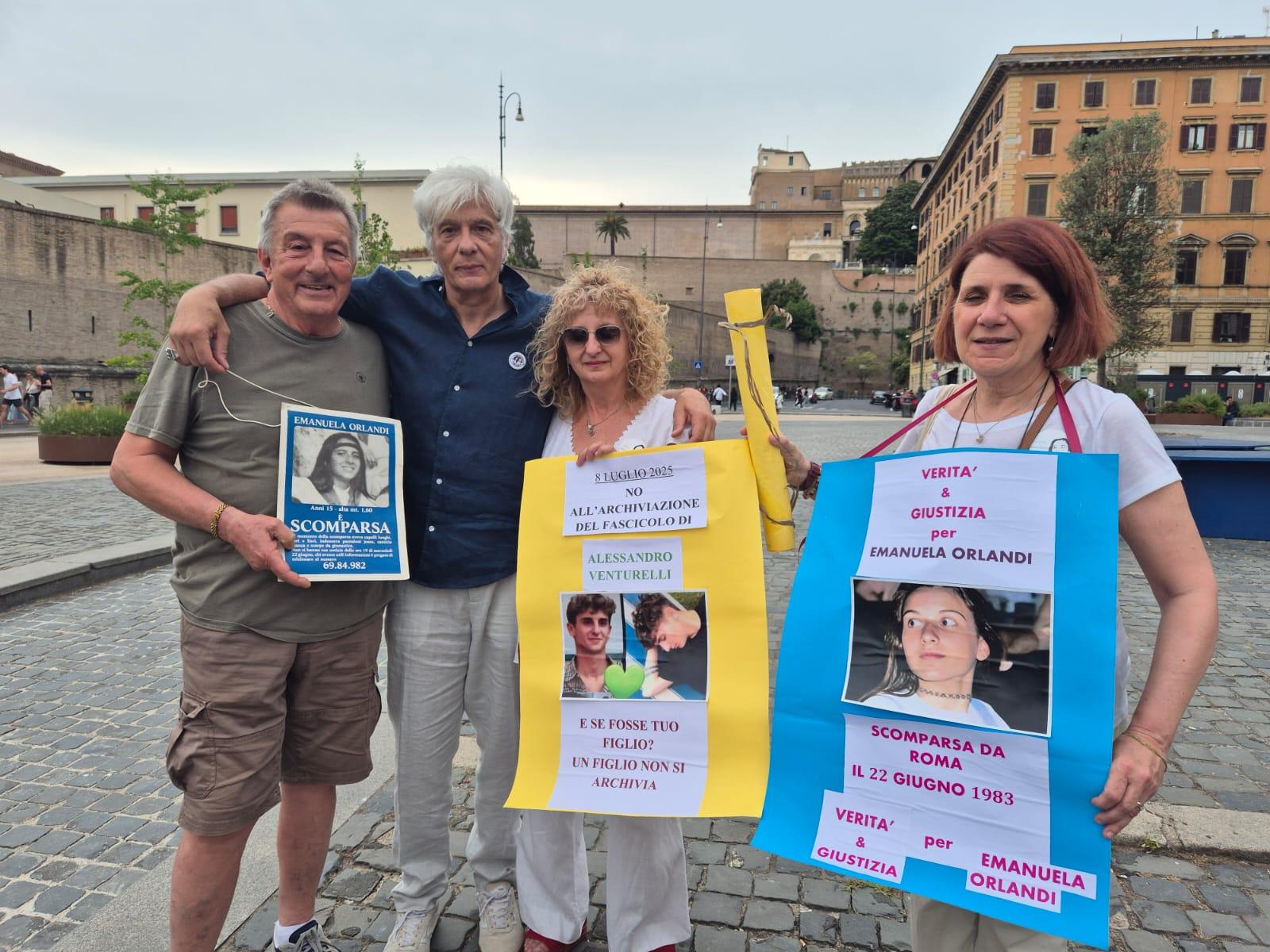 Caso Venturelli, la madre a Roma con Pietro Orlandi: “Non archiviate” Caso Venturelli, la madre a Roma con Pietro Orlandi: “Non archiviate”