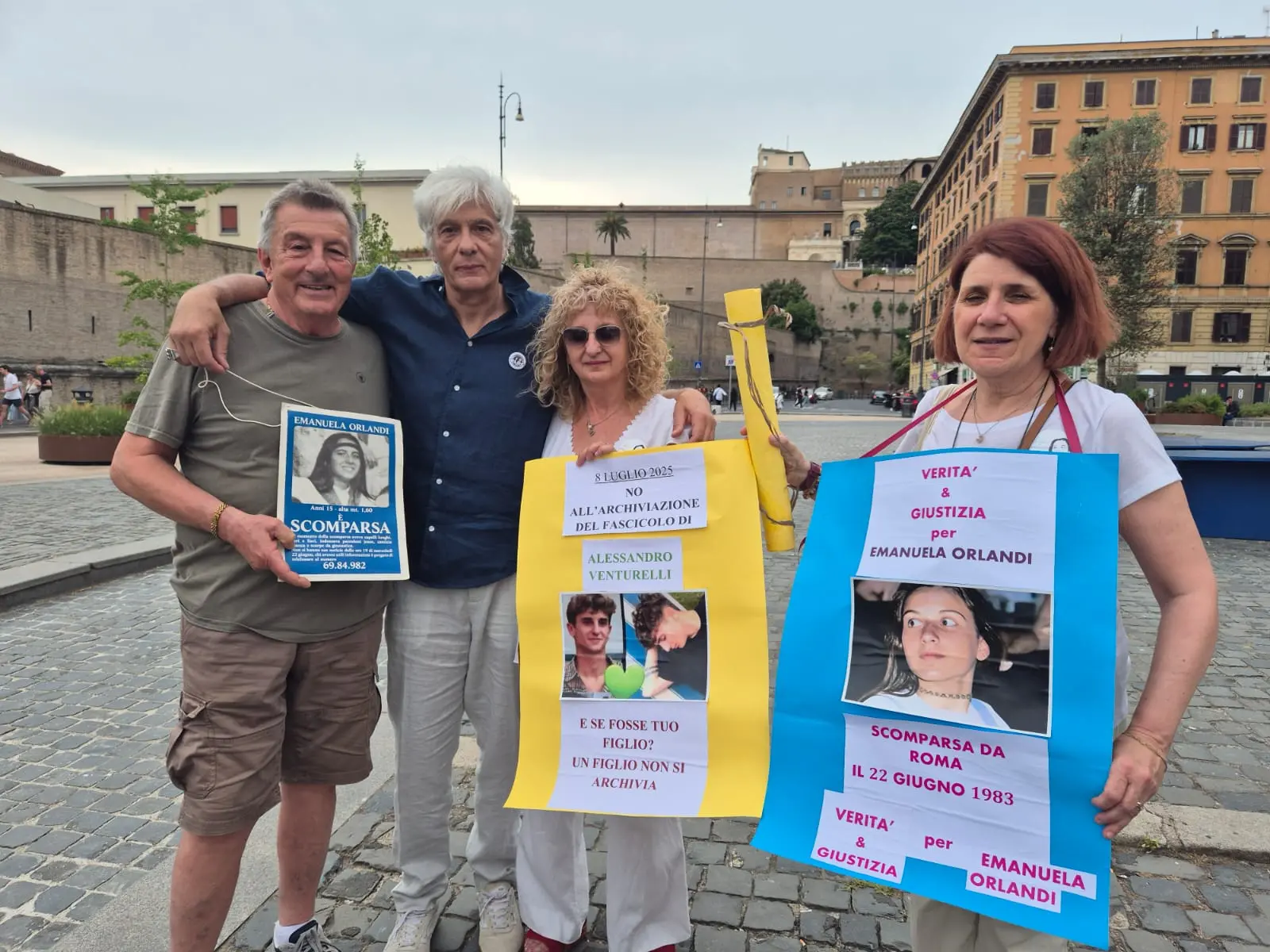 Caso Venturelli, la madre a Roma con Pietro Orlandi: “Non archiviate”