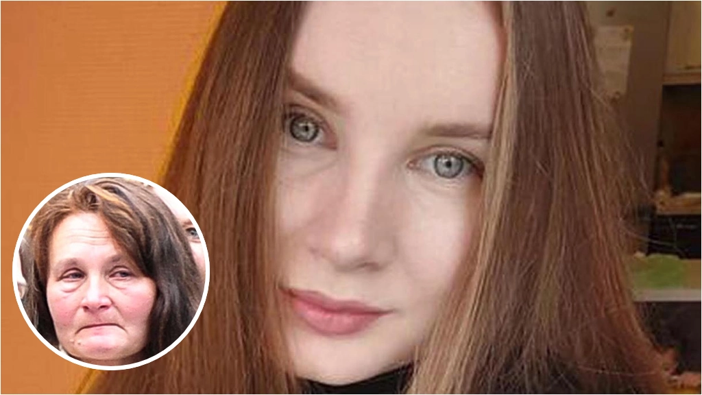 Anastasiia, uccisa a 23 anni e gettata in una valigia in un campo. Nella foto piccola, lo strazio della mamma Elina Burina, 52 anni