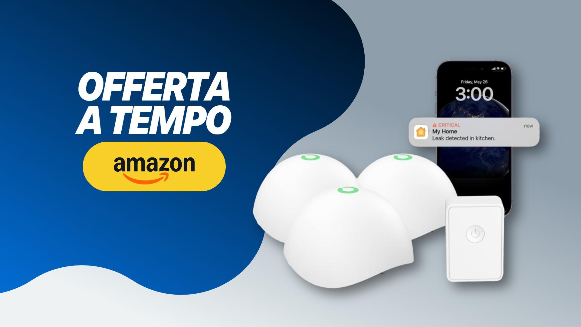 Sicurezza domestica smart con il sensore di perdite d’acqua: oggi ne acquisti 3 a prezzo stracciato Sicurezza domestica smart con il sensore di perdite d’acqua: oggi ne acquisti 3 a prezzo stracciato