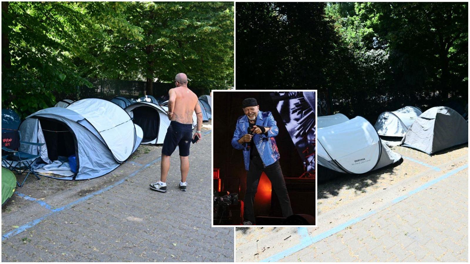 Fan di Vasco Rossi già accampati, ma le tende traslocano: attesa per il concerto a Bologna Fan di Vasco Rossi già accampati, ma le tende traslocano: attesa per il concerto a Bologna