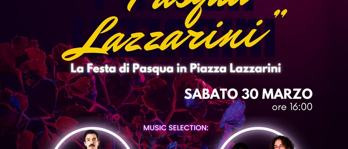 ‘Pasqua Lazzarini’ a Pesaro, nella piazzetta davanti al Teatro Rossini