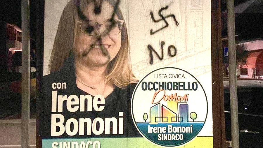 Nella notte di venerdì sono stati imbrattati i cartelloni elettorali delle due candidate sindaco. Presentata denuncia ai carabinieri