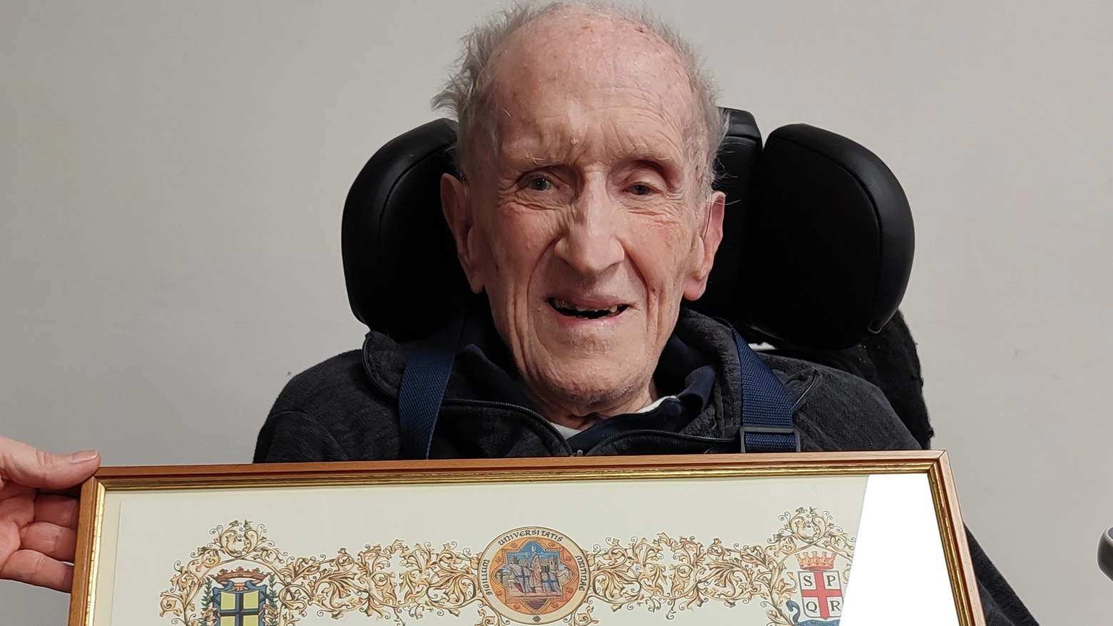 Gianluigi Giovetti, riconosciuto 'cultore della materia' all'età di 102 anni