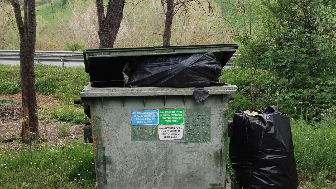 Furbetti dei rifiuti ancora in azione. A Castel di Lama sacchi abbandonati