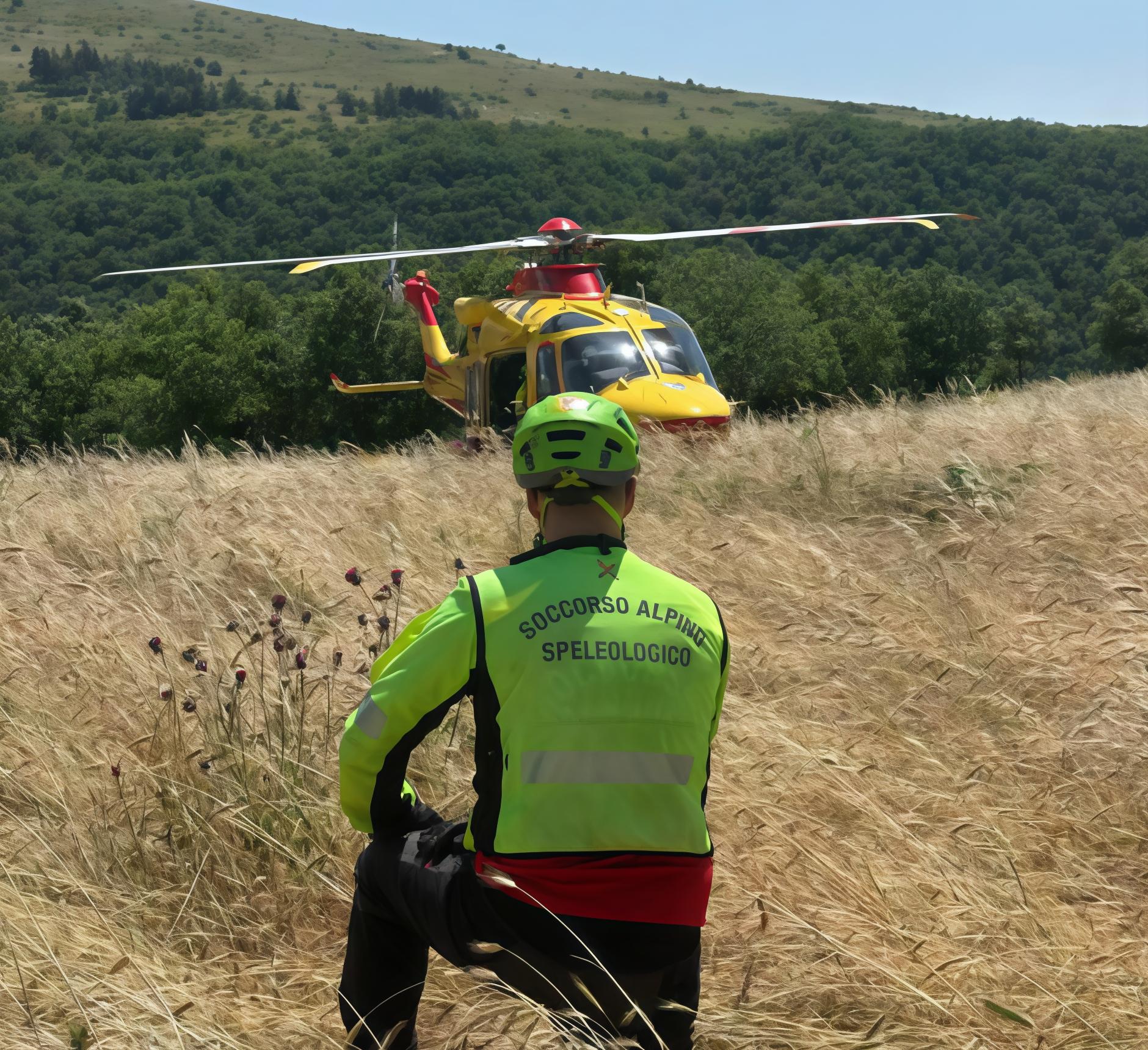Incidente nel bosco. Soccorso un biker Incidente nel bosco. Soccorso un biker