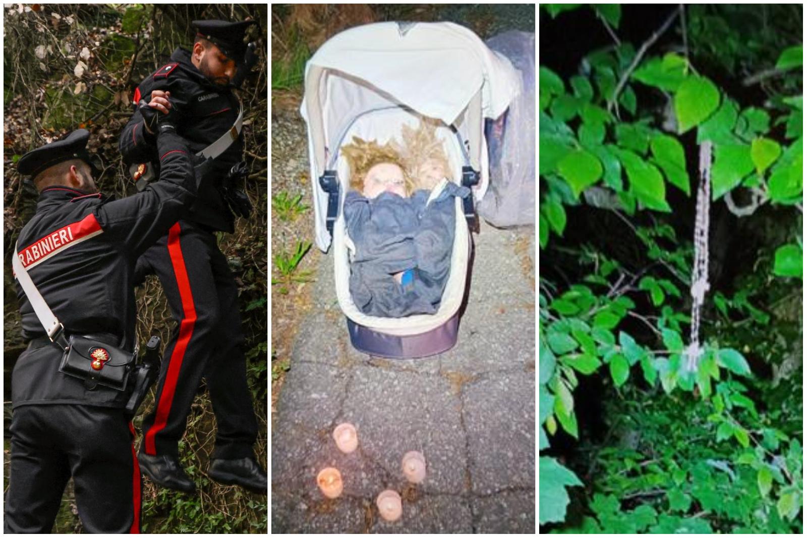 una culla 2 bambole e lumini ritrovati in un bosco rito satanico in appennino da Ilrestodelcarlino.it una culla 2 bambole e lumini ritrovati in un bosco rito satanico in appennino