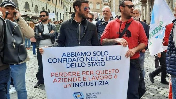 Dai Lidi a Roma, la protesta dei balneari