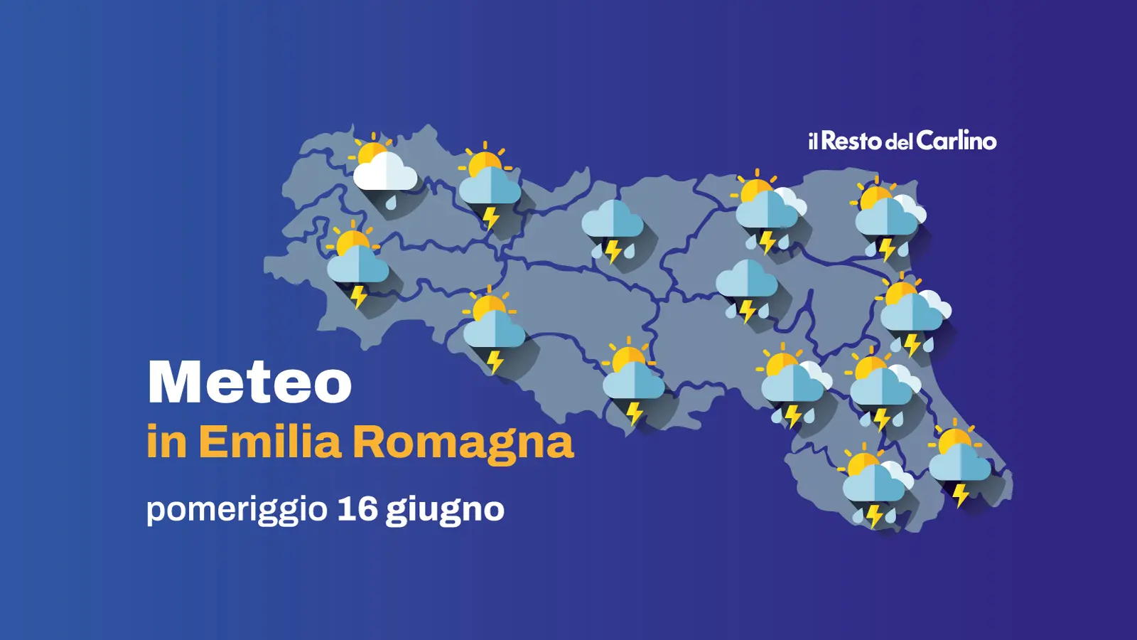 Allerta meteo gialla in Emilia Romagna: rischio grandine, allagamenti e frane