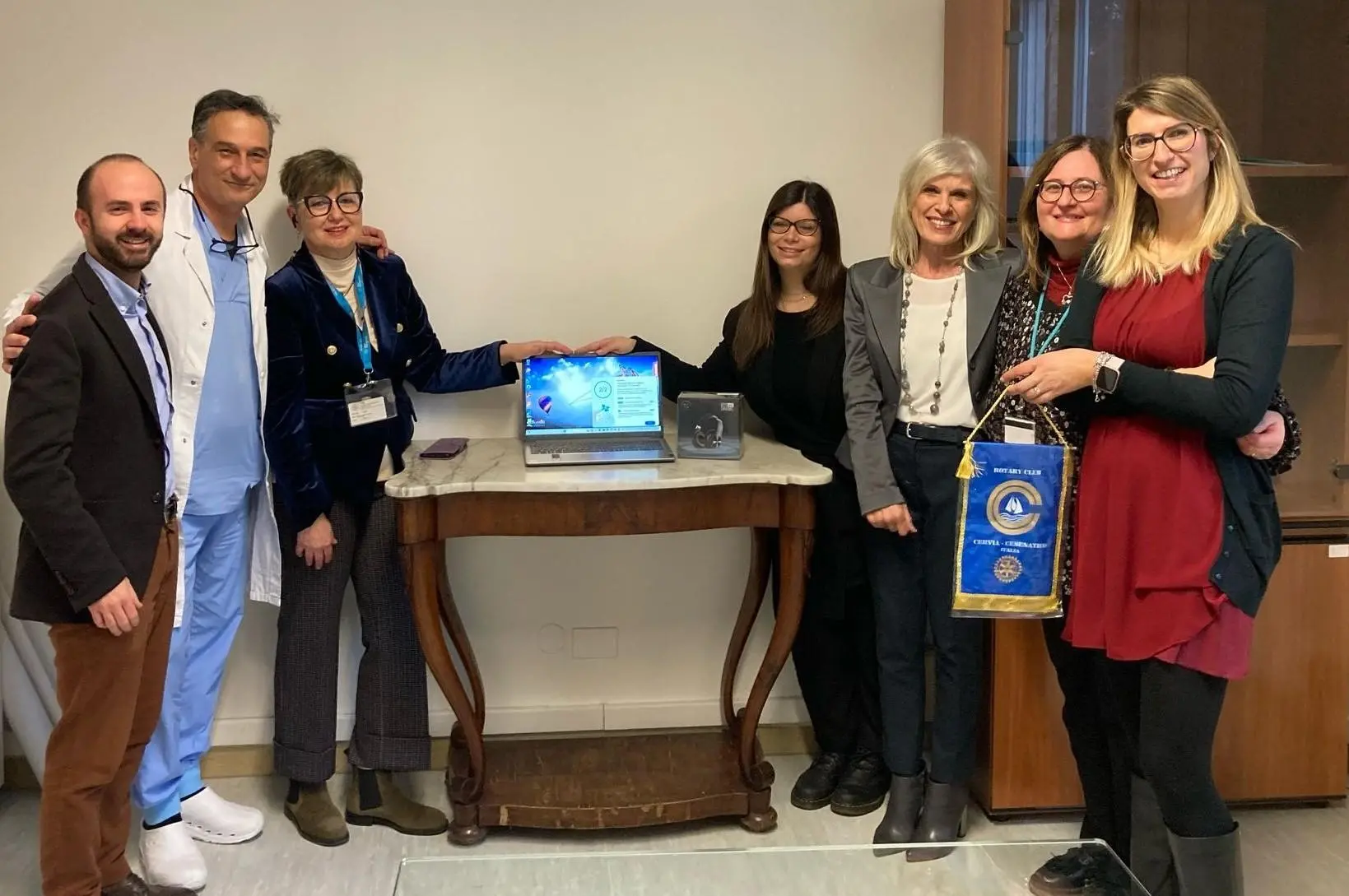 Computer donato dal Rotary . Aiiuterà a gestire i malati di Sla