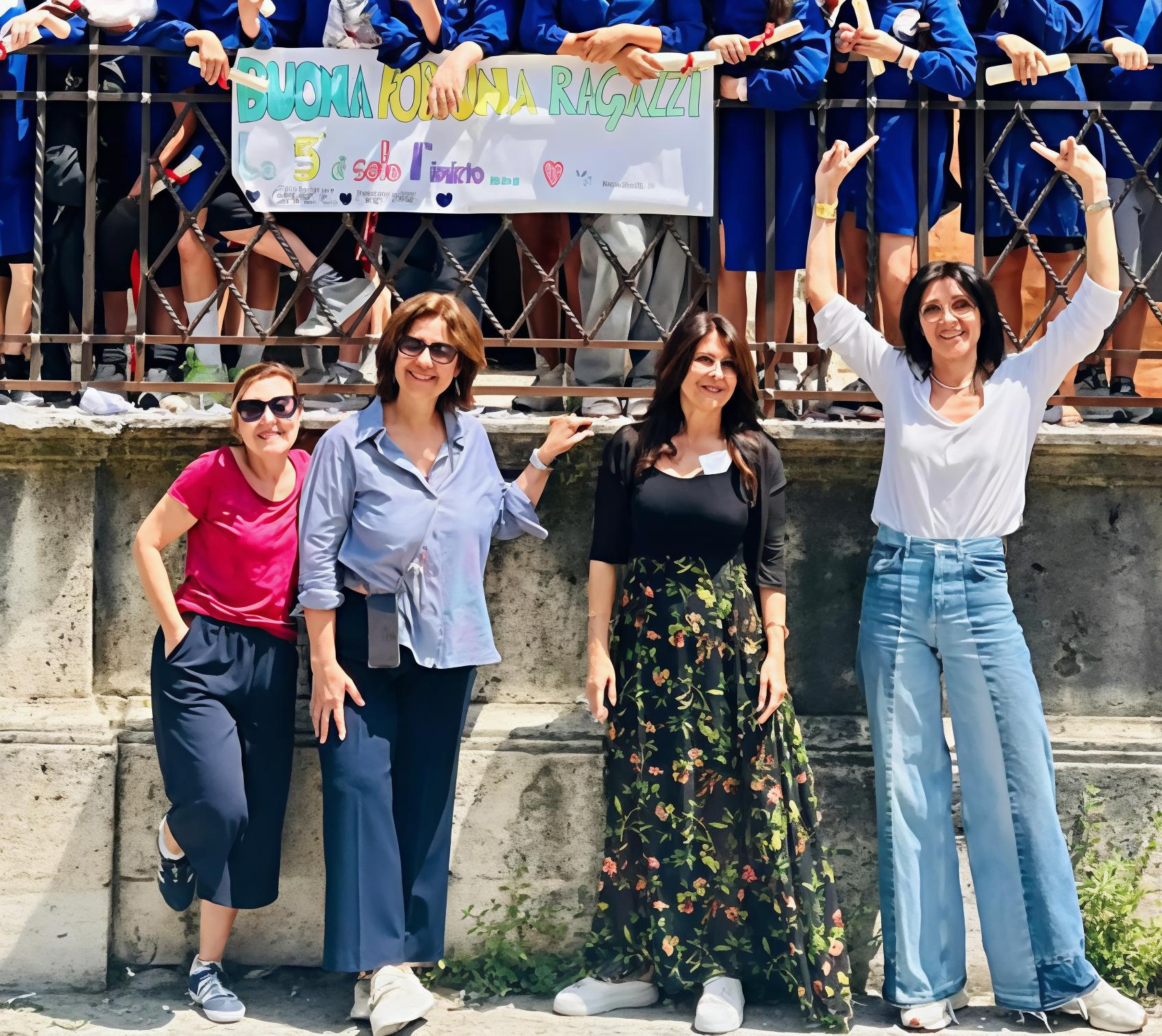 Il grazie alle maestre dai genitori dei bambini della quinta elementare Il grazie alle maestre dai genitori dei bambini della quinta elementare