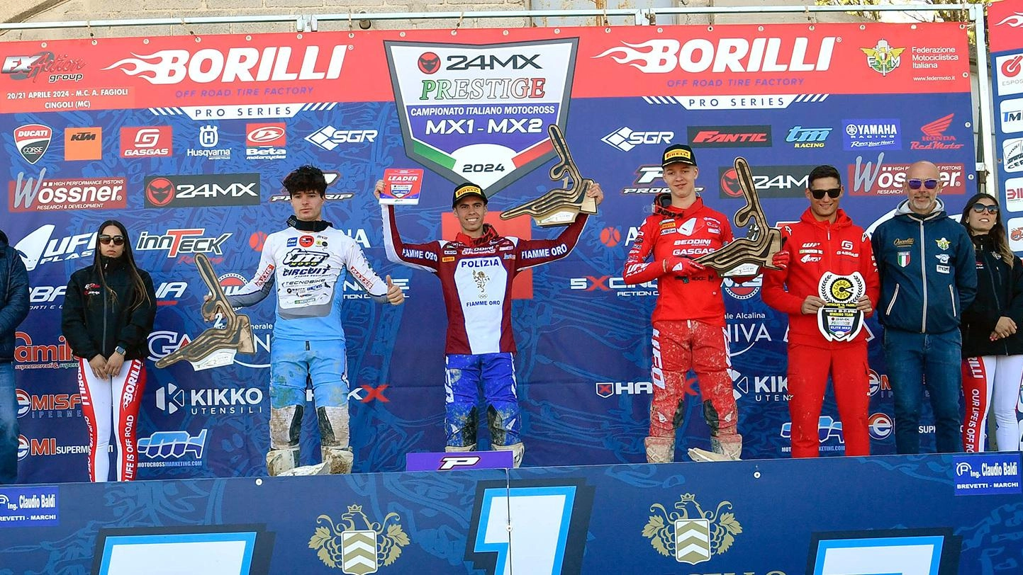 Nella seconda prova del campionato italiano di motocross a Cingoli, trionfano Isak Gifting e Valerio Lata. Grande successo per il Moto club "Armando Fagioli". Prossima tappa a Montevarchi.