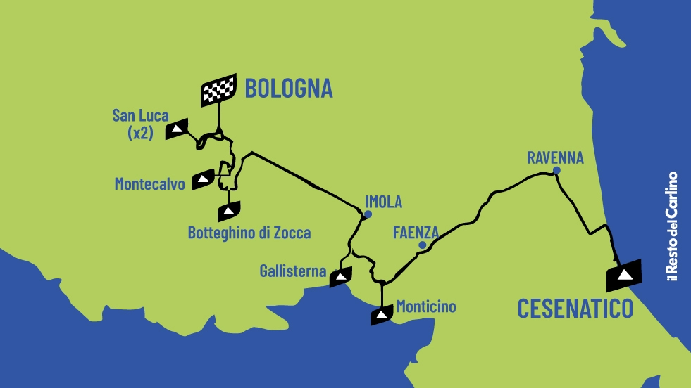 La seconda tappa del Tour de France 2024 Cesenatico-Bologna