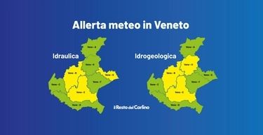 Allerta gialla in Veneto: quali fiumi a rischio esondazione. La mappa meteo