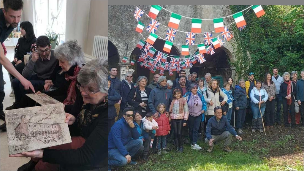 La visita della famiglia inglese ai Tassi e Antonucci: "Ricordiamo quei giorni"