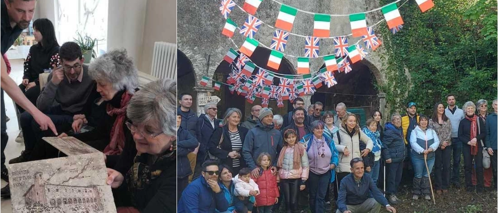 La visita della famiglia inglese ai Tassi e Antonucci: "Ricordiamo quei giorni"