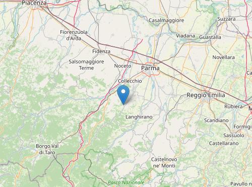 Terremoto oggi in provincia di Parma