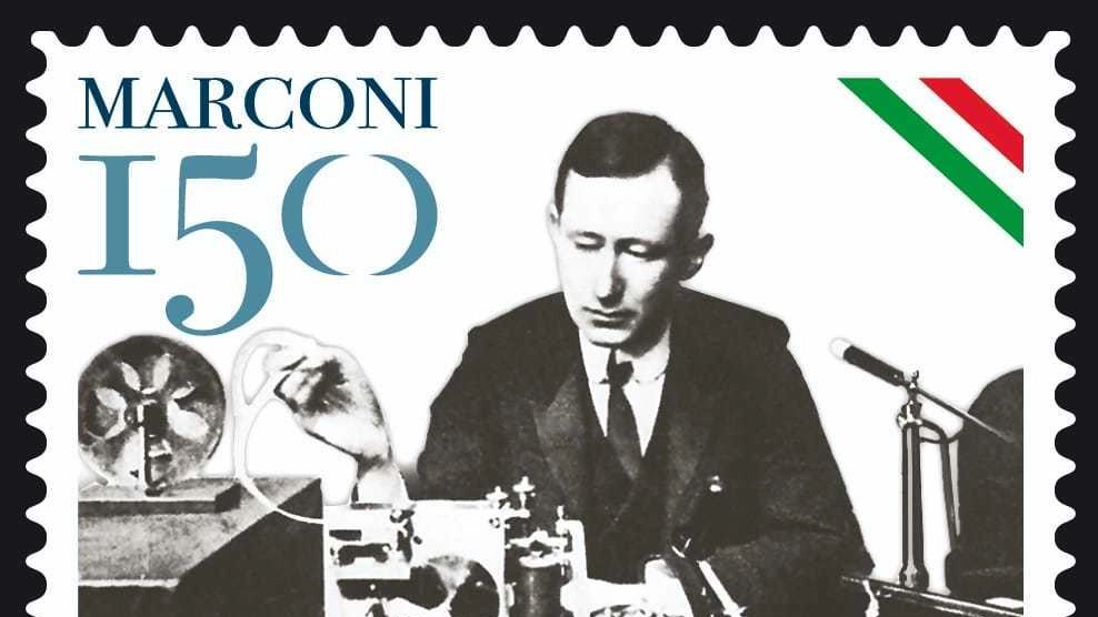 Svelato il francobollo per i 150 anni della nascita di Guglielmo Marconi