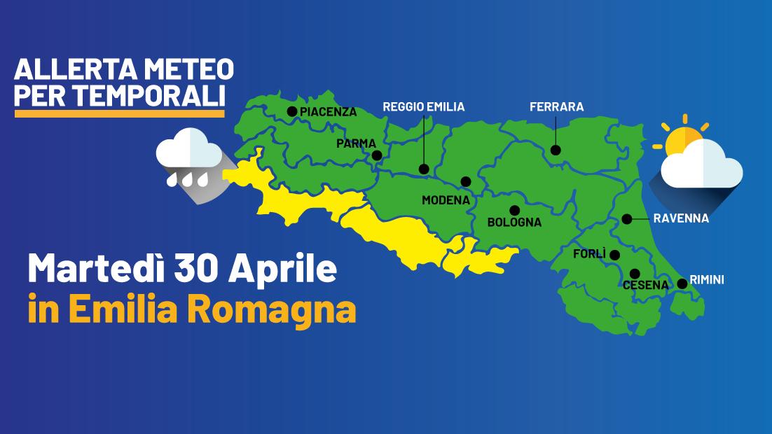 Grandine e temporali il primo maggio? Le previsioni meteo in Emilia Romagna