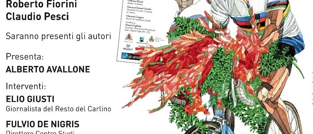 Domani alla Bocciofila Modenese sarà presentato il libro "1953-2023" dedicato a Fausto Coppi Campione del Mondo. Gli autori Fiorini e Pesci saranno presenti insieme ad altri ospiti per celebrare il campione e devolvere il ricavato alla Casa dei Risvegli Luca de Nigris.