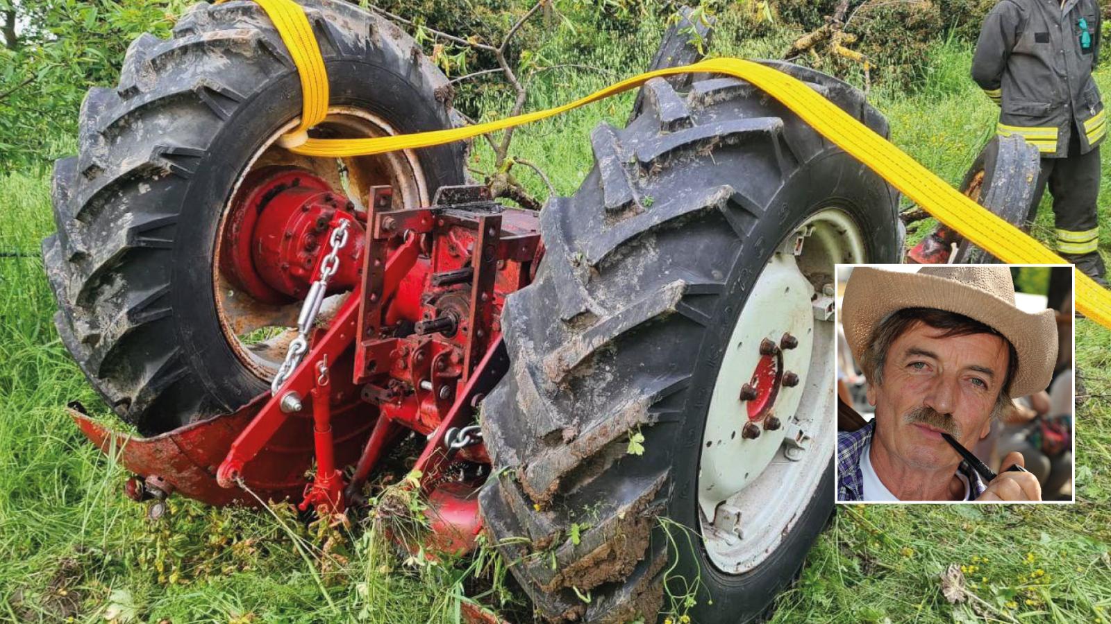Giuseppe Passini muore schiacciato dal trattore Giuseppe Passini muore schiacciato dal trattore