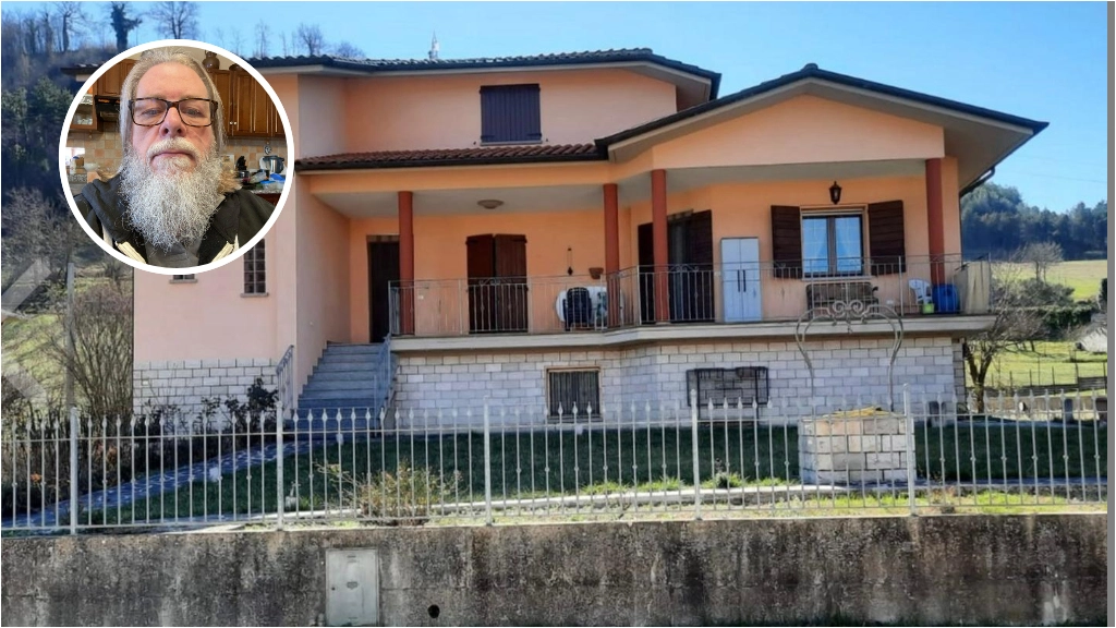 La villa di don Roberto Pellizzari (nel riquadro) in vendita per 415mila euro