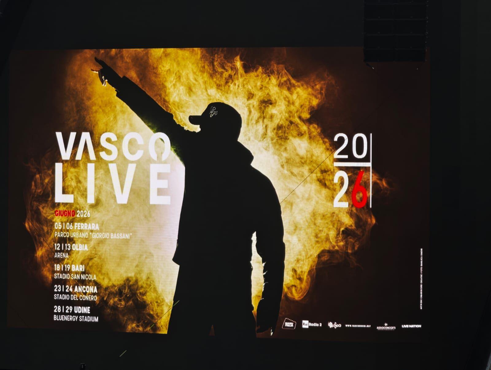 vasco rossi 2026 due date a ferrara il sindaco grande emozione