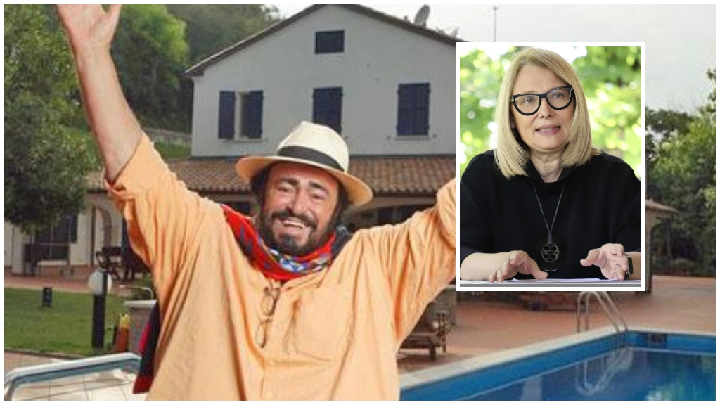 Luciano Pavarotti, inizia un estate di eventi nella sua casa museo alle porte di Modena. Nel riquadro, Nicoletta Mantovani