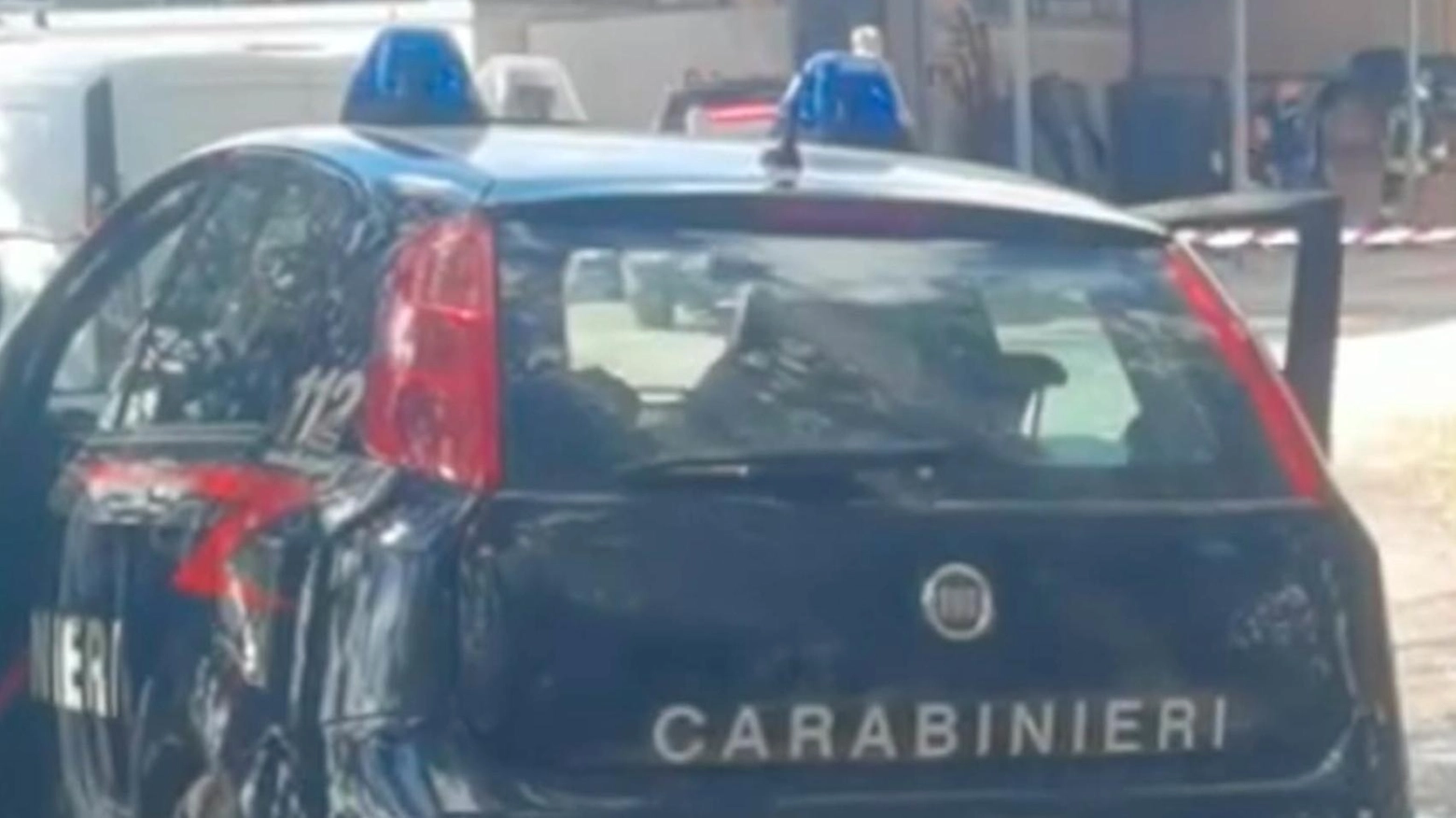 Intervento dei carabinieri