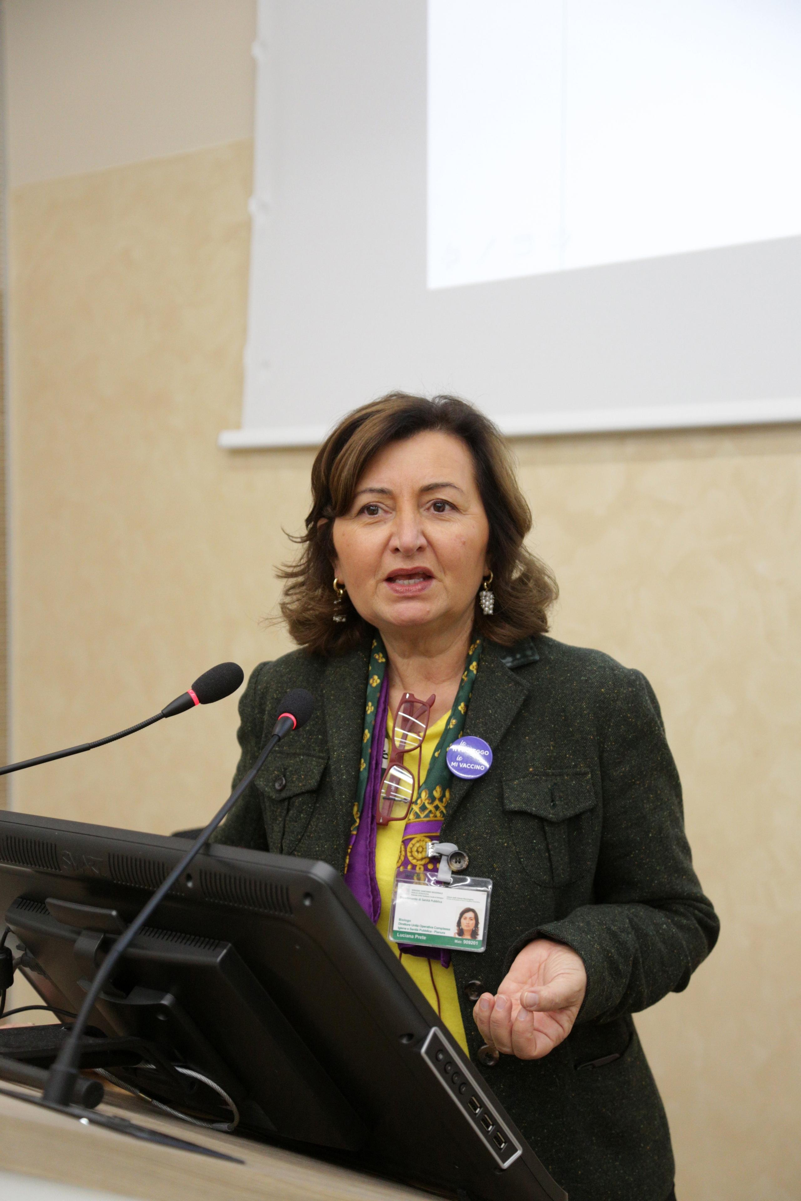 Luciana Prete, direttore Unità operativa Igiene alimenti e nutrizione dell'Ausl di Bologna